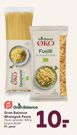 SPAR Grøn Balance Økologisk Pasta tilbud
