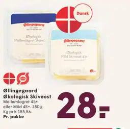 SPAR Øllingegaard Økologisk Skiveost tilbud
