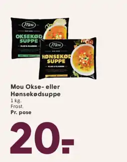 SPAR Mou Okse- eller Hønsekødsuppe tilbud