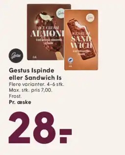 SPAR Gestus Ispinde eller Sandwich Is tilbud