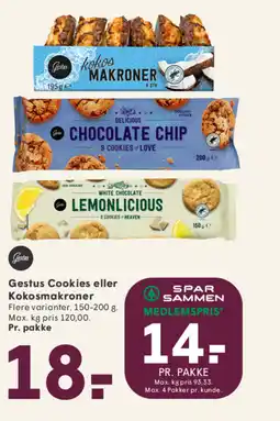 SPAR Gestus Cookies eller Kokosmakroner tilbud