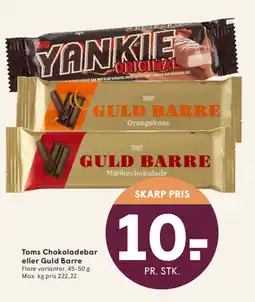 SPAR Toms Chokoladebar eller Guld Barre tilbud