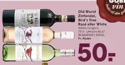 SPAR Old World Zinfandel, Bird's Tree Rosé eller White tilbud