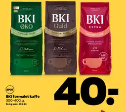 Netto BKI formalet kaffe tilbud