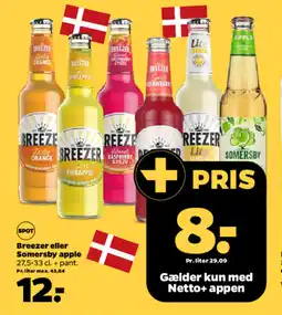 Netto Breezer eller Somersby apple tilbud