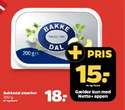 Netto Bakkedal smørbar tilbud