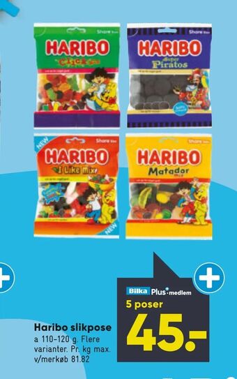 Bilka Haribo slikpose tilbud