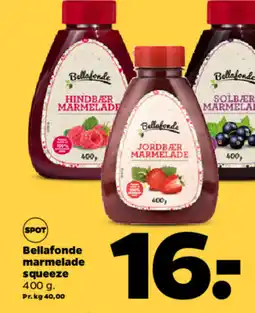 Netto BELLAFONDE Marmelade squeeze tilbud