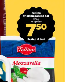 Netto FELLINO Frisk mozarella ost tilbud