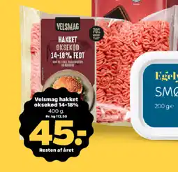 Netto VELSMAG Hakket oksekød 14-18% tilbud