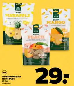 Netto Sunshine delights tørret frugt tilbud