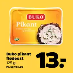 Netto BUKO Pikant flødeost tilbud