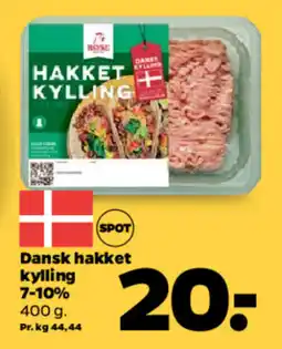 Netto Dansk hakket kylling 7-10% tilbud