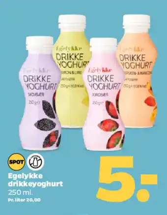 Netto Egelykke drikkeyoghurt tilbud