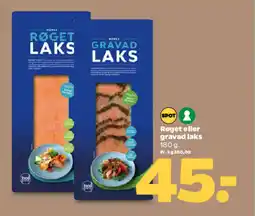 Netto Røget eller gravad laks tilbud