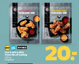 Netto Hot & spicy eller fried ribs af kylling tilbud
