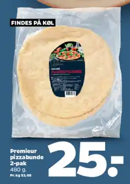 Netto PREMIEUR Pizzabunde 2-pak tilbud