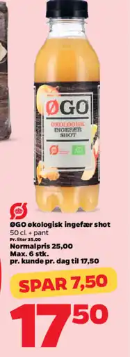 Netto ØGO Økologisk ingefær shot tilbud