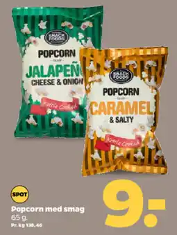Netto Popcorn med smag tilbud