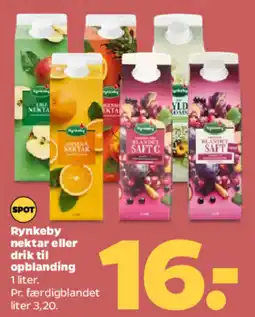 Netto Rynkeby nektar eller drik til opblanding tilbud