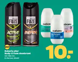 Netto Babaria eller body-x fuze deodorant tilbud