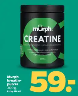 Netto MURPH Kreatin- pulver tilbud
