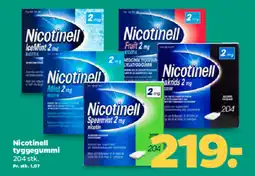 Netto NICOTINELL Tyggegummi tilbud