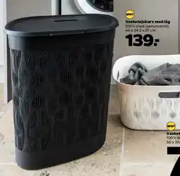 Netto Vasketøjskurv med låg tilbud