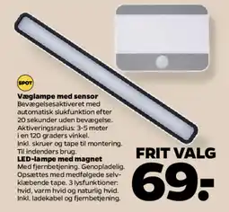 Netto Væglampe med sensor tilbud