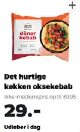 Netto Det hurtige køkken oksekebab tilbud