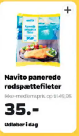 Netto Navito panerede rødspættefileter tilbud