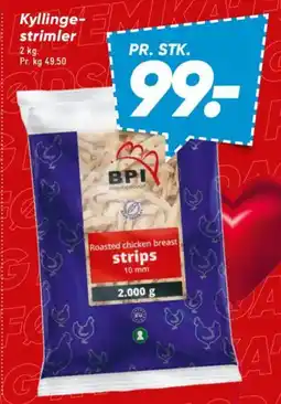 Bilka Kyllinge- strimler tilbud