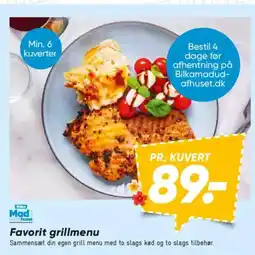 Bilka Favorit grillmenu tilbud
