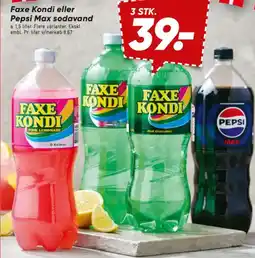 Bilka Faxe kondi eller pepsi max sodavand tilbud