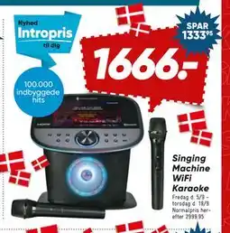Bilka Singing Machine WiFi Karaoke, DKK 1666 tilbud