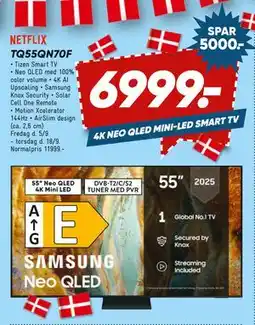Bilka SAMSUNG TQ55QN70F, DKK 6999 tilbud
