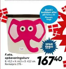 Bilka opbevaringskurv, DKK 167.4 tilbud