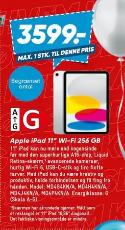 Bilka Apple iPad 11” Wi-Fi 256 GB, DKK 3599 tilbud