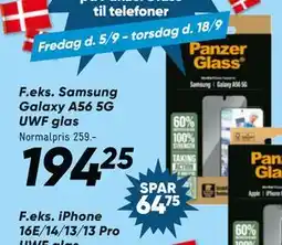 Bilka Samsung Galaxy A56 5G UWF glas, DKK 194.25 tilbud