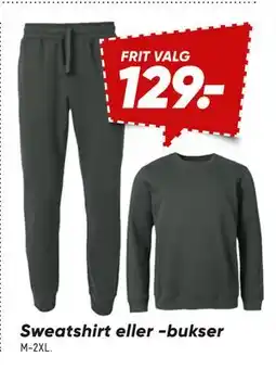 Bilka Sweatshirt eller -bukser, DKK 129 tilbud