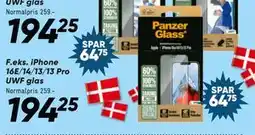 Bilka iPhone 16E/14/13/13 Pro UWF glas, DKK 194.25 tilbud