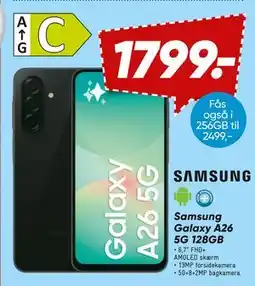 Bilka Samsung Galaxy A26 5G 128GB, DKK 1799 tilbud