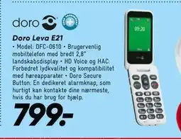 Bilka Doro Leva E21, DKK 799 tilbud