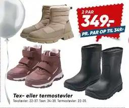 Bilka Tex- eller termostøvler, DKK 349 tilbud