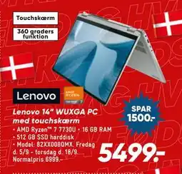 Bilka Lenovo 14” WUXGA PC med touchskærm, DKK 5499 tilbud
