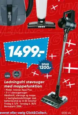 Bilka Ledningsfri støvsuger med moppefunktion, DKK 1499 tilbud
