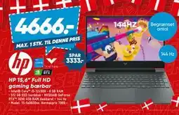 Bilka HP 15,6” Full HD gaming bærbar, DKK 4666 tilbud