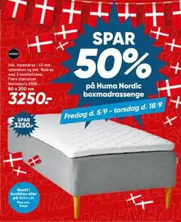 Bilka Huma Nordic boxmadrassenge, DKK 3250 tilbud