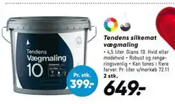 Bilka Tendens silkemat vægmaling, DKK 649 tilbud
