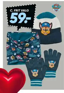 Bilka Hue/handske sæt eller halsedisse, DKK 59 tilbud